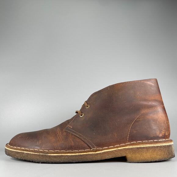 Clarks Other - Clarks Originals Desert Boot Men's Size 10 M Beeswax Brown Leather Chukka Boots